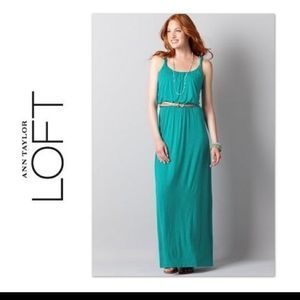 Ann Taylor LOFT Blue Maxi Dress
